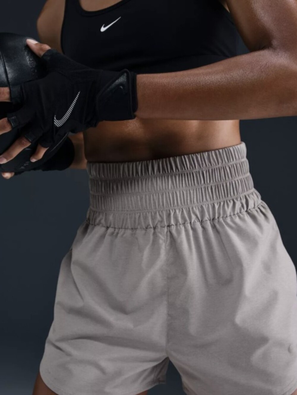 Nike Women's One Dri-FIT Ultra High-Waisted 3" Brief-Lined Shorts | Size Small